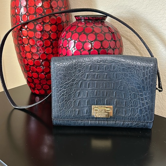 kate spade Handbags - Kate Spade Fiona Orchard Valley Cliff Navy Crossbody Bag - Excellent Condition